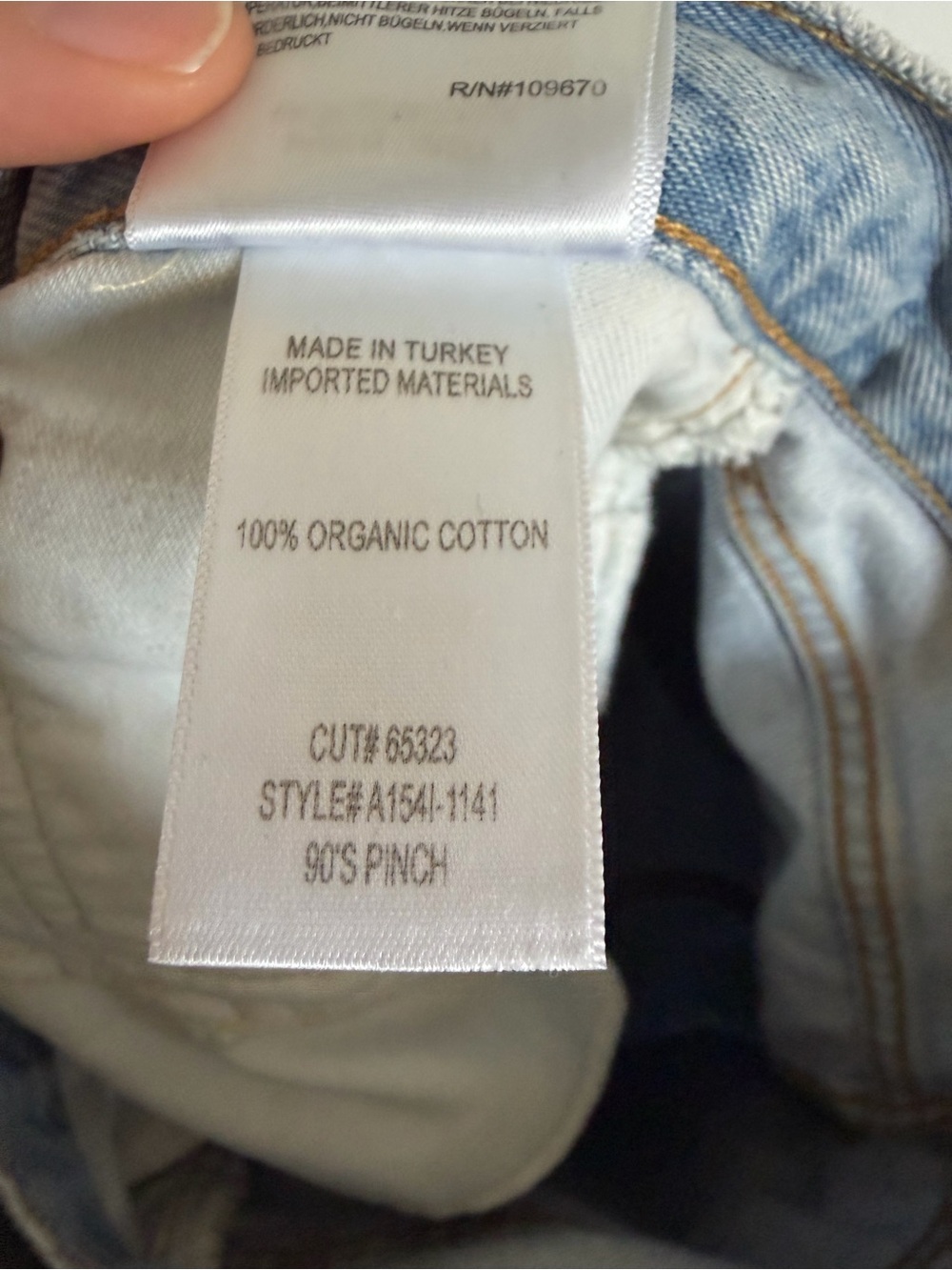 AGOLDE 90’s Pinch Waist Jeans in Focus Lightwash Straight Leg Jean size 26 EUC - Picture 12 of 12